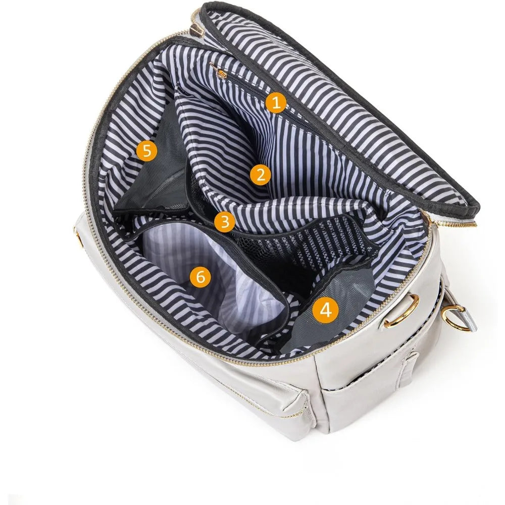 Lightweight Baby Changing Bag - White