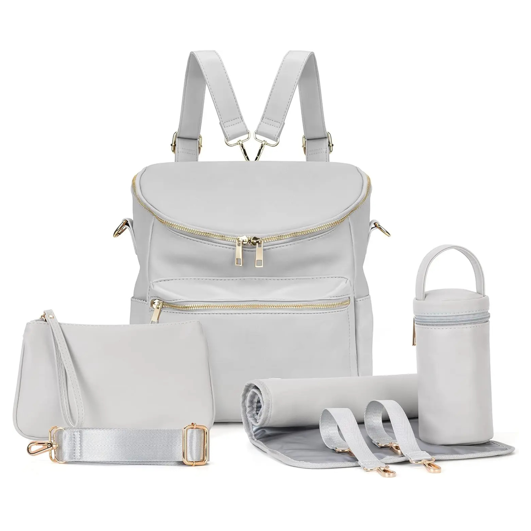 Lightweight Baby Changing Bag - Grey